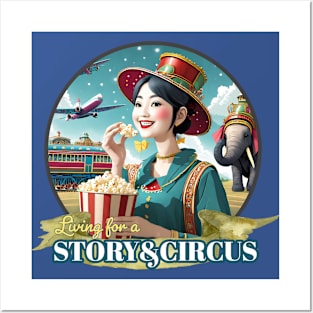 Living for a Story and Circus - Walt Disney World, Disneyland, Magic Kingdom, Princess, Storybook Circus, Dumbo, Trains, Popcorn Posters and Art